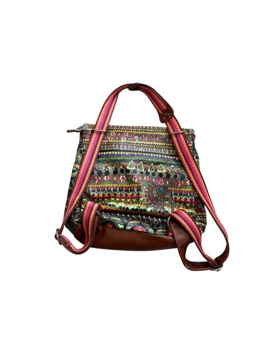 Sakroots Women\'s Backpack Bag Convertible Multicolor Elephant Canvas Hippie Boho main image 9